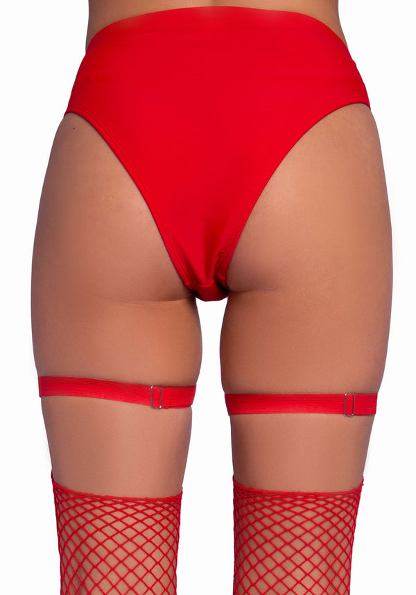 Studded Thigh High Garter with Mini Hearts