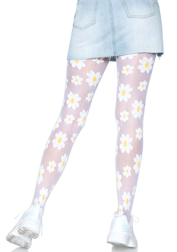 Daisy Nylon Sheer Pantyhose